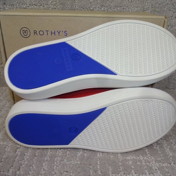 Rothys The Kids Sneaker Red Lollipop Slip On Flat Shoes Kids Size 11-13-1-4 - Picture 6 of 11